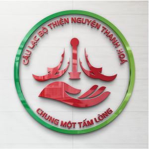 logo tròn dán tường